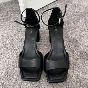 Aldo Heel Sandal with Ankle Strap